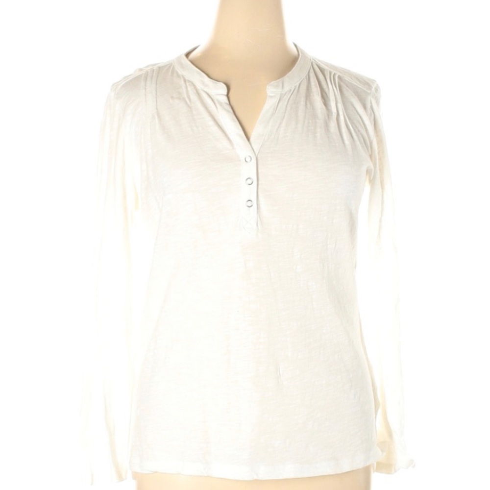 Jones New York Signature white Henley